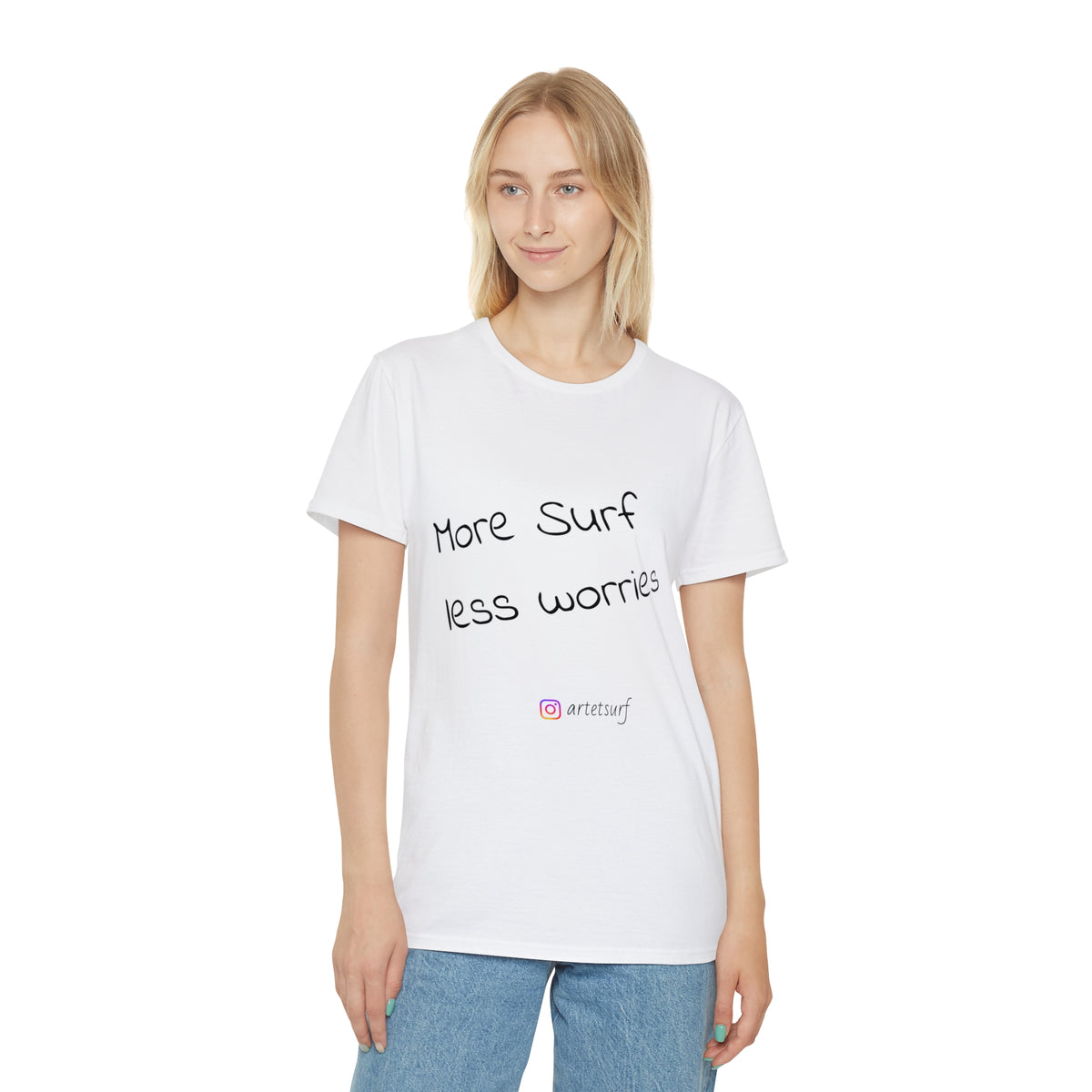 ArtetSurf Unisex T-Shirt - 'More Surf Less Worries'
