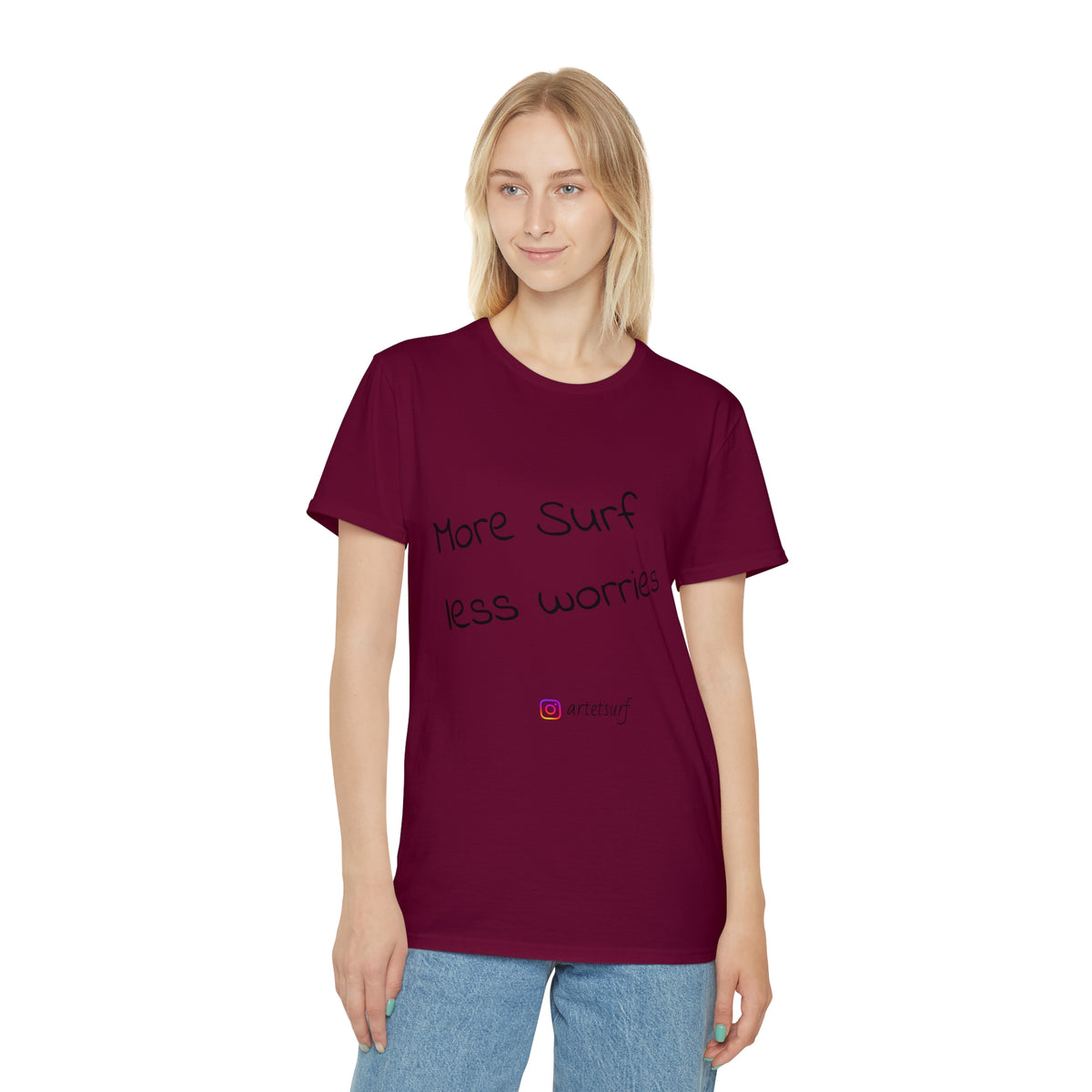 ArtetSurf Unisex T-Shirt - 'More Surf Less Worries'